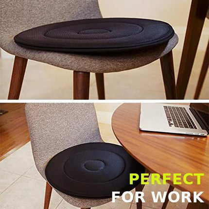 Swivel Seat Cushion with 360 Degree Rotation, Office Chair Cushion with Non Slip Base – image 5