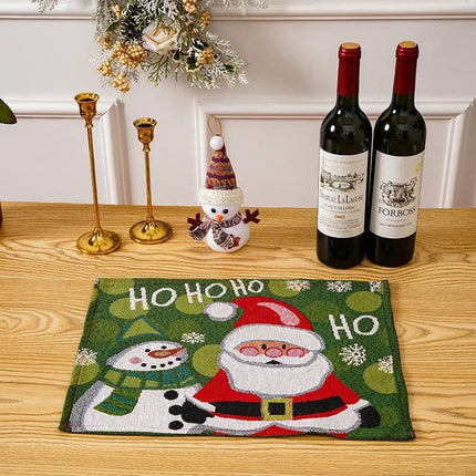 Christmas Tablecloth with Christmas Tree Print, Machine Washable Dining Table Cover – image 10
