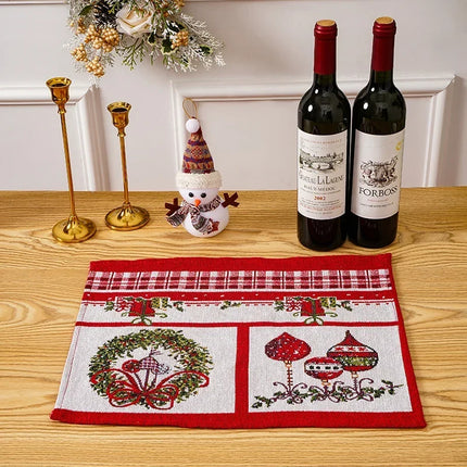 Christmas Tablecloth with Christmas Tree Print, Machine Washable Dining Table Cover – image 12