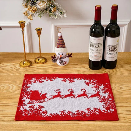 Christmas Tablecloth with Christmas Tree Print, Machine Washable Dining Table Cover – image 14