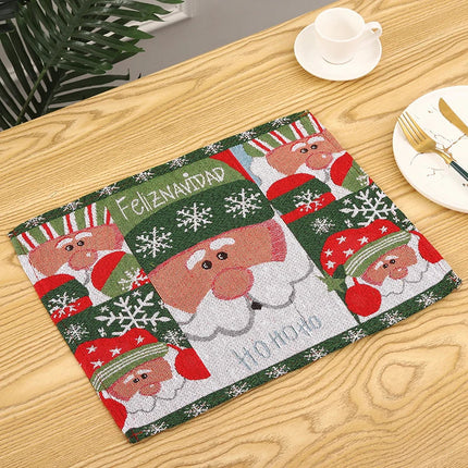 Christmas Tablecloth with Christmas Tree Print, Machine Washable Dining Table Cover – image 6
