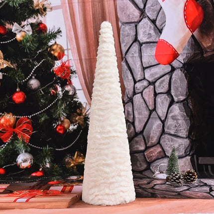 Tabletop Christmas Tree in Soft Textured Fabric, Christmas Table Decorations – image 4