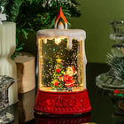 Christmas Lantern with Lights, Festive Lantern Decoration with Santa and Tree – image 6