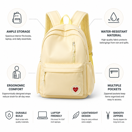 School Backpacks, Water Resistant Backpack for Work – image 4