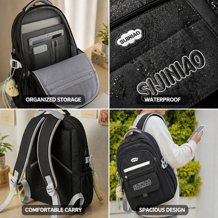 School Backpacks, Teardrop Book Bag with Padded Shoulder Straps