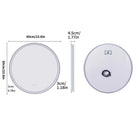 LuvoRound | Round LED Bathroom Mirror with Anti-Fog & Dimmable Touch Screen | Modern Design for Luxurious Reflection 0