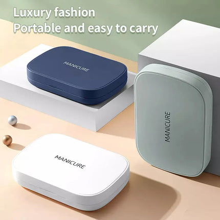 LuxNails | Professional Stainless Steel Manicure Kit with 18 Tools | Compact Storage Box for Effortless Nail Care 4