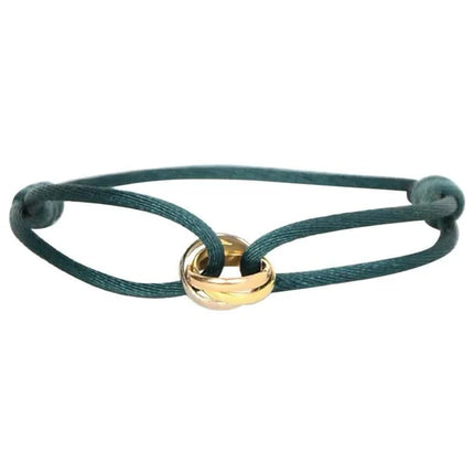 Rose Gold Charm Bracelet with Infinity Symbol, Braided String Bracelet – image 6