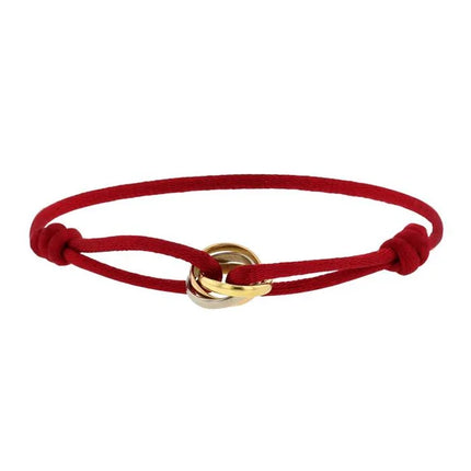 Rose Gold Charm Bracelet with Infinity Symbol, Adjustable Sliding Knot Bracelet for Layering – image 9