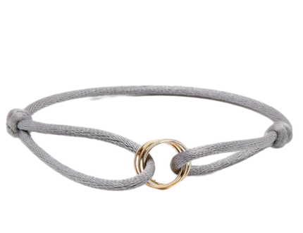 Rose Gold Charm Bracelet with Infinity Symbol, Adjustable Sliding Knot Bracelet for Layering – image 13