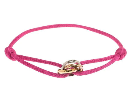 Rose Gold Charm Bracelet with Infinity Symbol, Adjustable Sliding Knot Bracelet for Layering – image 19