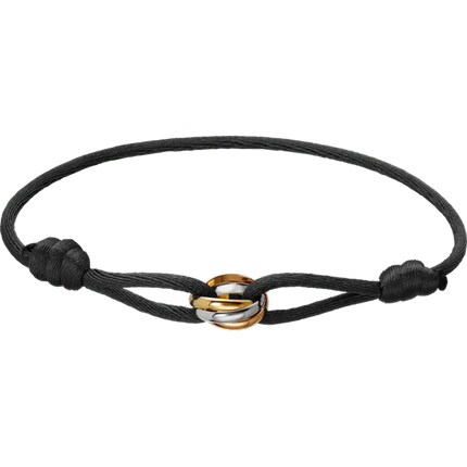 Rose Gold Charm Bracelet with Infinity Symbol, Braided String Bracelet – image 8