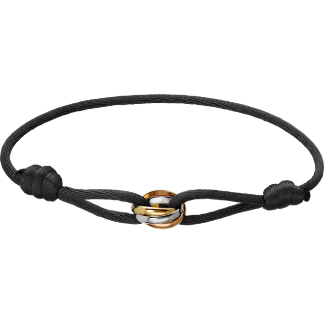 Rose Gold Charm Bracelet with Infinity Symbol, Braided String Bracelet – image 8