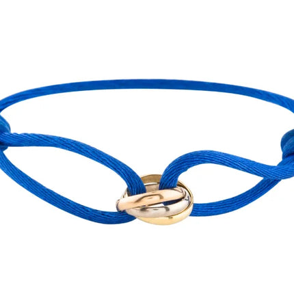 Rose Gold Charm Bracelet with Infinity Symbol, Braided String Bracelet – image 16