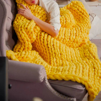 LuxeWool | Chunky Wool Yarn for Cozy Blankets & Cushions | Fluffy Texture for Easy DIY Creations 8