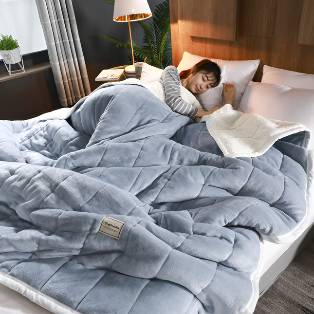 Luxe Fleece Blanket | Super Soft Warm Blanket with Elegant Design | Perfect for Cozy Nights 0