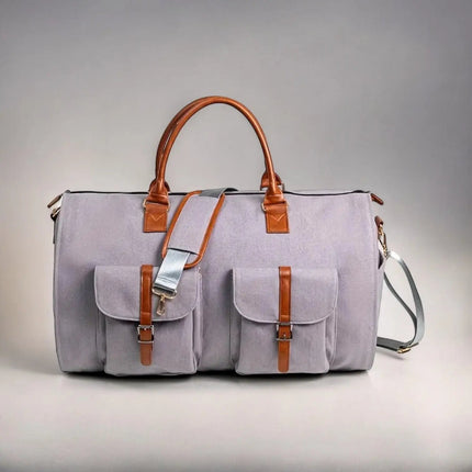 Luxe Leather Duffle Bag with Spacious Interior & Comfortable Handles for Stylish Travel 2