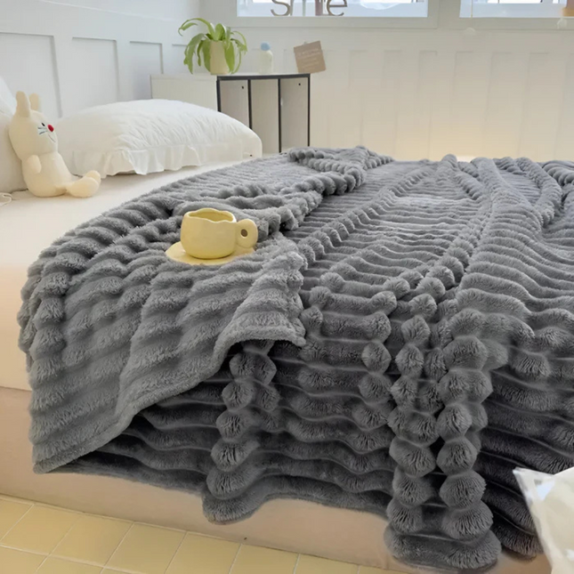 Luxurious Fleece Blanket | Soft Plush Fabric with Thermal Comfort | Elegant Throw for Cozy Nights 1