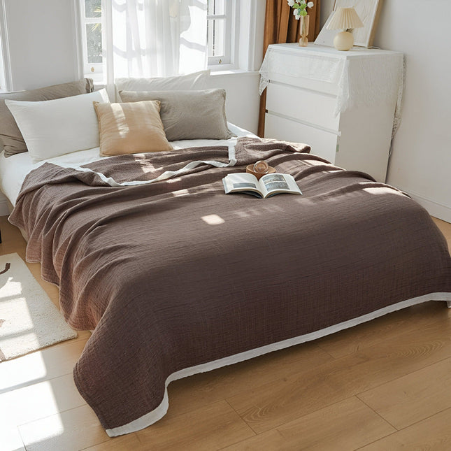 Luxurious Multi-Layered Muslin Cotton Summer Blanket | Breathable Comfort for Warm Nights 1