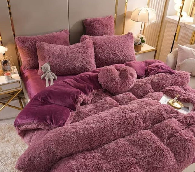 Luxurious Plush Duvet Cover Set with Zipper Closure & Corner Straps | Ultimate Comfort for All Seasons 0