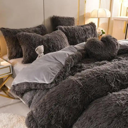 Luxurious Plush Duvet Cover Set with Zipper Closure & Corner Straps | Ultimate Comfort for All Seasons 10