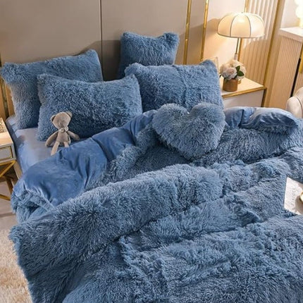 Luxurious Plush Duvet Cover Set with Zipper Closure & Corner Straps | Ultimate Comfort for All Seasons 11
