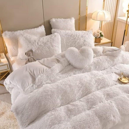 Luxurious Plush Duvet Cover Set with Zipper Closure & Corner Straps | Ultimate Comfort for All Seasons 13