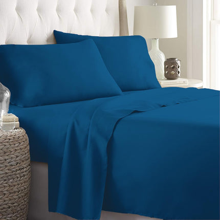 Luxurious Queen Bedding Set | Cooling Polyester Fabric for Ultimate Comfort | 4-Piece Collection for Relaxed Sleep 0
