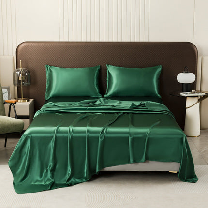 Luxurious Satin Bed Sheet | Cooling Silky Fabric for Refreshing Sleep | Moisture-Wicking Design for Ultimate Comfort 7