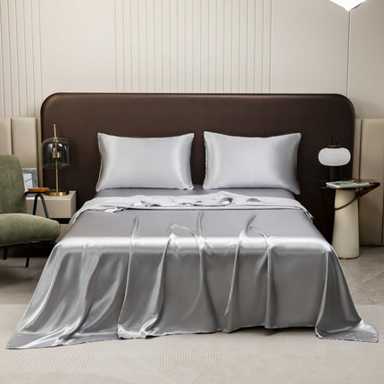 Luxurious Satin Bed Sheet | Cooling Silky Fabric for Refreshing Sleep | Moisture-Wicking Design for Ultimate Comfort 9
