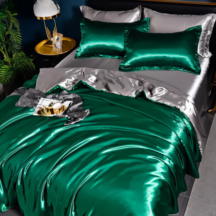 Luxurious Silk Duvet Cover Set with Breathable Comfort | Elegant Bedding for Ultimate Sleep Experience 8