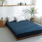 Checkered Dark Blue / 90x200 plus 9.8