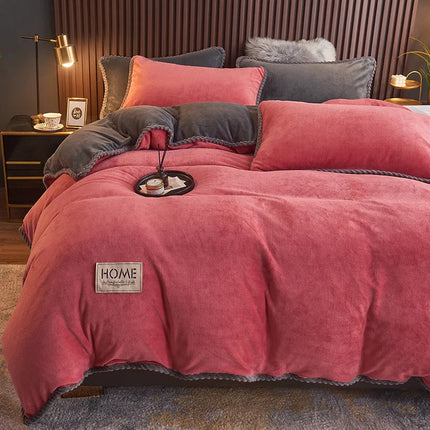 Luxurious Velvet Fleece Duvet Cover Set with Ultra-Soft Comfort | Cozy Insulation for King & Queen Beds 11