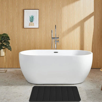 Luxurious Velvet Memory Foam Bathroom Rug Set with Non-Slip Backing | 3-Piece Water Absorbent Design for Ultimate Comfort 3