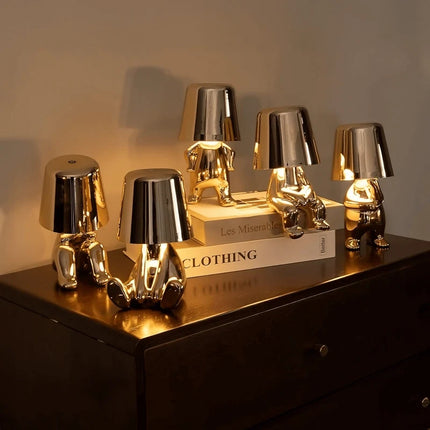 Dimmable Touch-Controlled LED Lamp with Adjustable Brightness | Portable Artistic Lighting for Home Decor