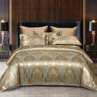 Luxury Duvet Cover Set | Elegant Jacquard Design for King Size Comfort 0