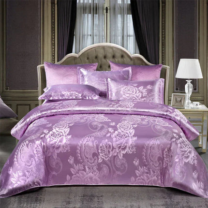 Luxury Duvet Cover Set | Elegant Jacquard Design for King Size Comfort 10