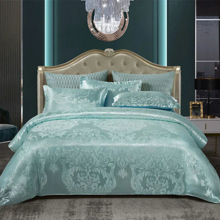 Luxury Duvet Cover Set | Elegant Jacquard Design for King Size Comfort 11