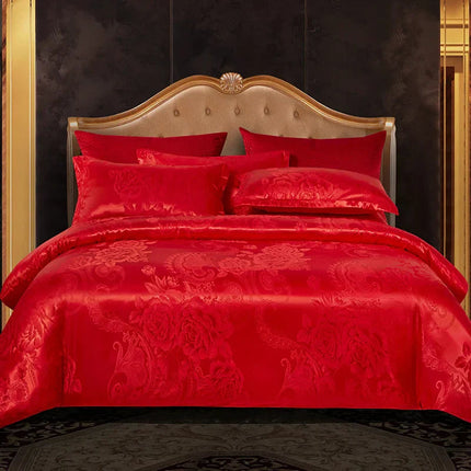 Luxury Duvet Cover Set | Elegant Jacquard Design for King Size Comfort 14