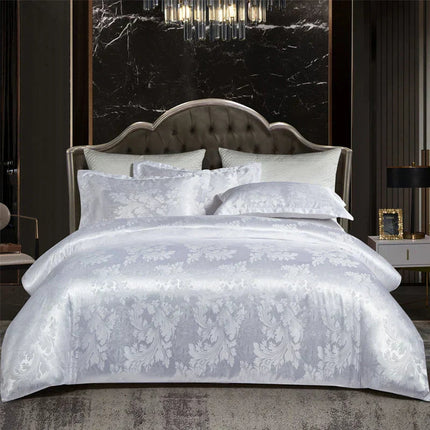 Luxury Duvet Cover Set | Elegant Jacquard Design for King Size Comfort 15