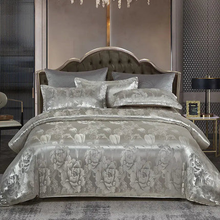 Luxury Duvet Cover Set | Elegant Jacquard Design for King Size Comfort 17