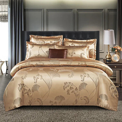 Luxury Duvet Cover Set | Elegant Jacquard Design for King Size Comfort 18