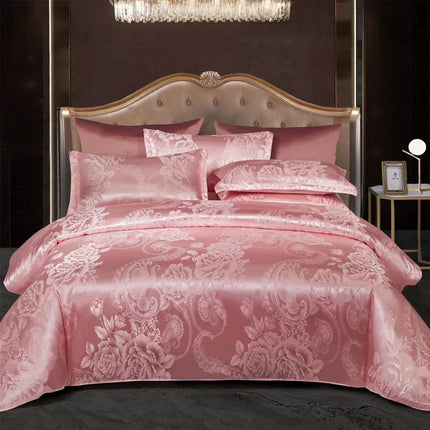 Luxury Duvet Cover Set | Elegant Jacquard Design for King Size Comfort 7