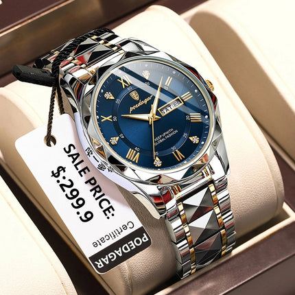 Luxury Men's Waterproof Watch with Luminous Functionality | Stylish Timepiece for Everyday Use 0