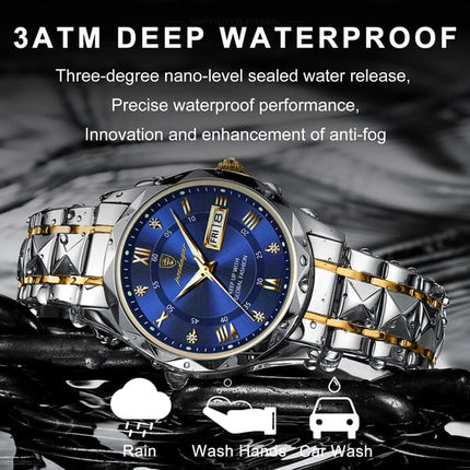 Luxury Men's Waterproof Watch with Luminous Functionality | Stylish Timepiece for Everyday Use 1