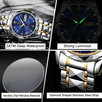 Luxury Men's Waterproof Watch with Luminous Functionality | Stylish Timepiece for Everyday Use 2