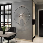 Luxury Metal Wall Clock | Modern Minimalist Design with Oversized Style | Perfect for Living Room or Office 0
