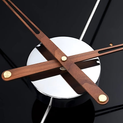 Luxury Metal Wall Clock | Modern Minimalist Design with Oversized Style | Perfect for Living Room or Office 4