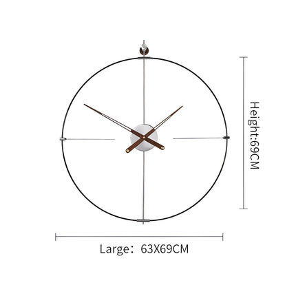 Luxury Metal Wall Clock | Modern Minimalist Design with Oversized Style | Perfect for Living Room or Office 5
