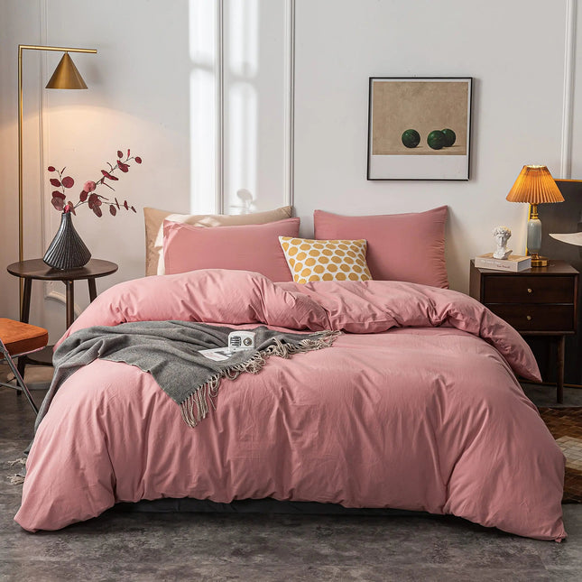 Luxury Microfiber Duvet Cover Set with Zipper Closure | Lightweight & Breathable Bedding for Year-Round Comfort 0